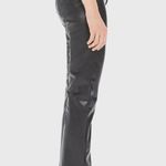 MOTHER THE HIGH WAISTED RIDER ANKLE PANTS JEANS FAUX LEATHER SIZE 27 BLACK NEW Photo 4