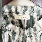 Starkx Kylie Top Green Tie Dye Silky Blouse Ruffle Long Sleeves Size XS Photo 5