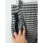Veronica Beard  Gingham Pants Women 6 Estimated Black White Gemini Side-Stripe Photo 3