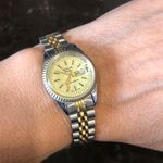 Geneva‎ Ladies Quartz Day/Date Watch with Jewel Swiss Quartz Movement Gold Photo 1