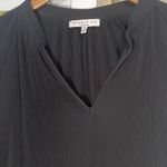 Current Air  Black Mini Pleat Bell Sleeve Blouse Medium Pleated Photo 1