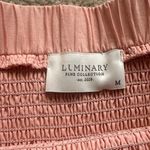 Floral Embroidered Smocked Mini Skirt 100% Cotton Dusty Pink Medium Western Boho Photo 1