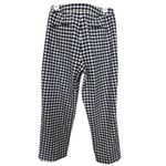 J.Crew  Navy White Gingham Kate Pants Size 10 Straight Fit Office Stretch Casual Photo 1
