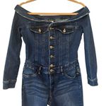 Venus  Off Shoulder Denim Jumper, Sz 4 Photo 5