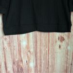 Simply Vera, Vera Wang Simply Vera Vera Wang 3/4 Sleeve Black Tulip Petal Hem Lightweight Sweater Photo 11