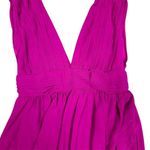 NWOT Lulus Women's XS Heavenly Hues Magenta Maxi Dress Formal V Photo 3