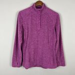 Duluth Trading Pullover Jacket Womens Medium Purple Fleece 1/4 Snap Frost Lake Purple Photo 9