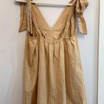 Tan Bow Strap Dress Photo 2
