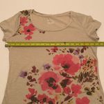 Merona 100% cotton floral T-shirt medium M Photo 3