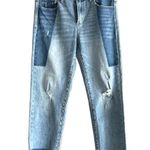 Treasure & Bond  Denim Jeans Sz 26 Light Wash 2 Tone Distressed Photo 0