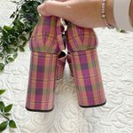 Larroude Ari Pumps in Pink Tartan Patent Leather Sz 8 Photo 4