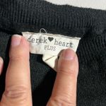 Derek Heart PLUS (3X) BLACK SWEATER DRESS WITH SEE THROUGH NETTING TO SLEEVES Photo 5