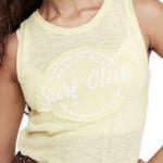 Free People  Martine Tank Graphic T-Shirt Cutout Burnout Size Small Photo 2