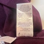 Calvin Klein Plum Mock Neck Sweater Gold Button Shoulder Women's Large Photo 8