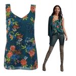 CAbi  Fall Floral Still Life Tank (STYLE 3449) - Medium Photo 6