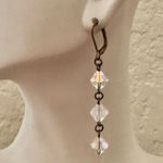 Swarovski clear crystal drop earrings Photo 0