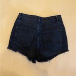 ZARA  Black High Rise Distressed Denim Shorts Size 6 Photo 6