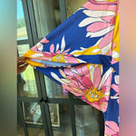 Trina Turk Breeze Tunic Dress Swimsuit Cover Up Swimwear NWT Medium long sleeve Photo 3