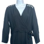 Sandro Noya wrap-effect macramé lace-paneled crepe jumpsuit EUR 40 US L (12-14) Photo 9