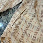 Carhartt  Women's Tan and Red Plaid Button-Down Shirt Photo 4