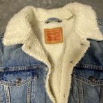 Levi's  Premium Trucker Jean Jacket Women Medium Blue Denim Adult Quilted Classic Photo 3