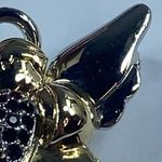 Gold Silver Tone Angel Brooch Holding Heart Accent Christmas Christian Religious Photo 10