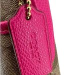Coach  File Monogram Crossbody Bag F34938 Khaki Pink Ruby Photo 3