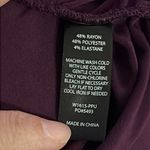 Betabrand Eggplant Purple Long Sleeve V Neck Top Size Medium Photo 4