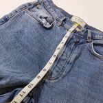 Free People We the Free Jeans High Rise Relaxed Blue Denim Button-Fly Ripped Photo 5