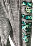 PINK - Victoria's Secret  Gray Tropical Palm Leaf Logo‎ Jogger Sweatpants - Large Photo 7