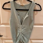 Hem and Thread Baby Blue Cinch Sweater Tank Photo 0