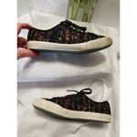 Sea Vees Lace Up Low Top Sequin Fashion Sneakers Tweed Multi-color Womens Sz 6 Photo 2