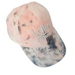 Lake Vibes Pink and Gray Tie Dye Baseball Hat One Size Photo 0
