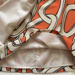 The Limited  Dress Orange Cream Chainlink Strapless Faux Wrap Drape Front Size 0 Photo 10