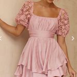Selfie Leslie Pink Floral Sleeve Mini Dress Photo 0