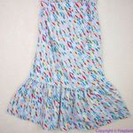 Eloquii  Tie‎ Shoulder Structured Midi Dress Blue Multicolored, 16 Photo 7
