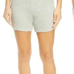 SKIMS  Cozy Boucle Knitted Fleece Shorts in‎ Aqua Pale Green Size Small/Medium Photo 0