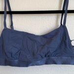 Aerie NWT Square Neck Strappy Lace Up Unlined Adjustable Bra in Slate Blue Photo 0