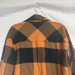 Blu Pepper Orange Plaid Buffalo Print Shacket Sz S Photo 9