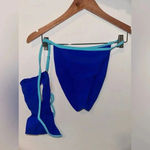 House of Harlow House Of‎ Harlow Zyla Bikini Set in Blue and Teal Photo 3