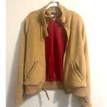 Tommy Hilfiger Vintage Y2K Deadstock NWT Bomber Jacket Fleece Tan Women's sz. XL Photo 1