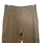 Patagonia High Waisted Flat Front Slim Straight Outdoor Hiking Pants Tan Size 4 Photo 2
