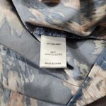 JODIFL  Blue Floral Blouse Size Medium Oversized Lightweight Boxy Boho Photo 4