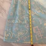 Vintage Gilligan & O’Malley Sleeveless House Dress Abstract Pastel Print U.S.A. Green Size M Photo 8