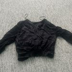 ZARA Cropped  Silk Tie Top Photo 8