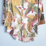 Anthropologie C&C California Linen Blend Palm Leaf Buttondown Shirt Photo 1
