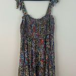 JODIFL Multicolor Floral Smocked Mini Dress Size 3X Women's Photo 0