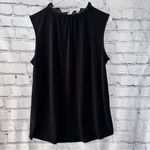Calvin Klein  Women’s Business Casual Black Sleeveless Tank with Ruffle Detail Photo 4