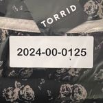 Torrid  Square Neck Tulip Sleeve Black and White Ditzy Floral Print Photo 11