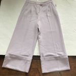 Halogen wide leg cropped trousers pants Lavender NWT Women’s size 4 Pleated Photo 1
